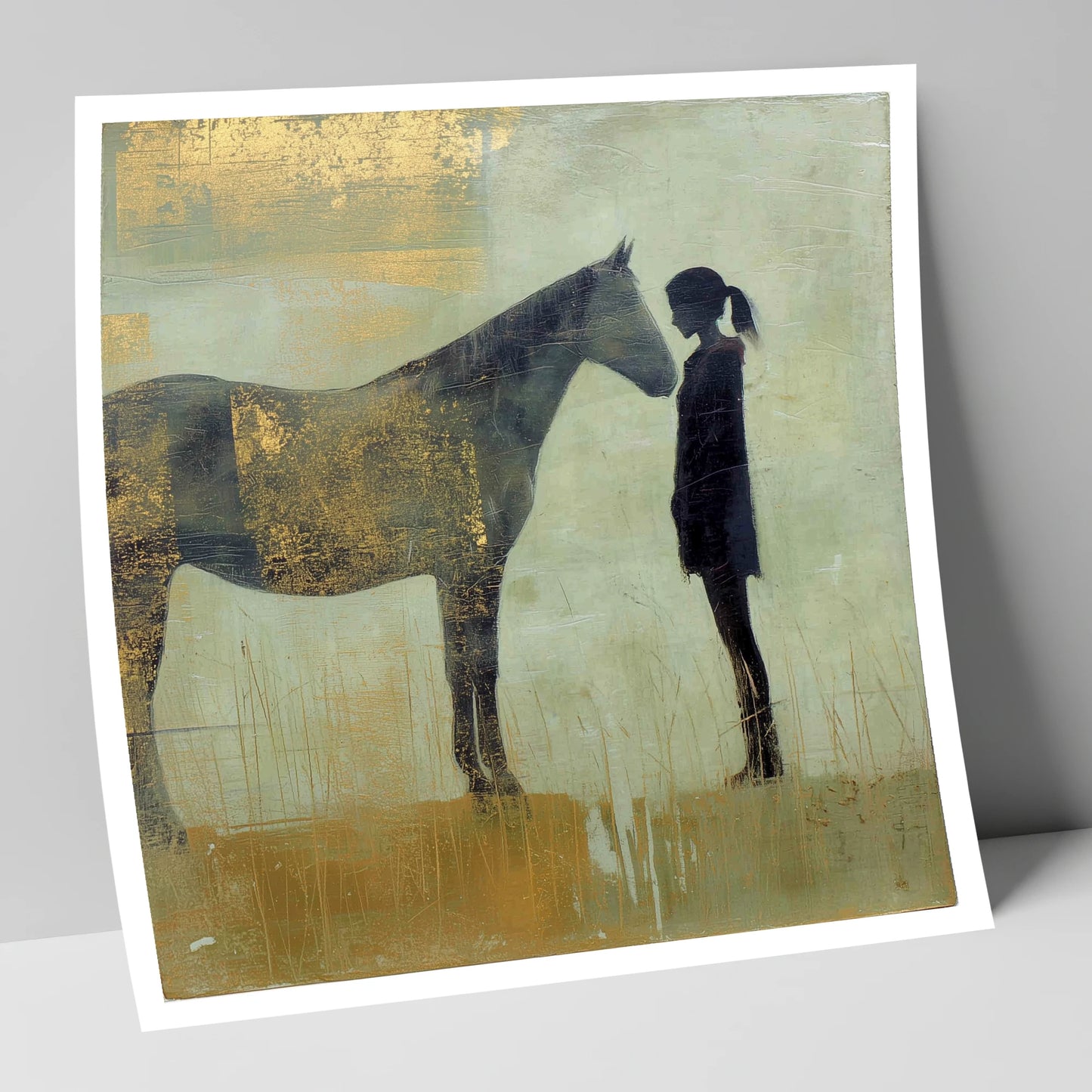 The Golden Bond horse & rider art print