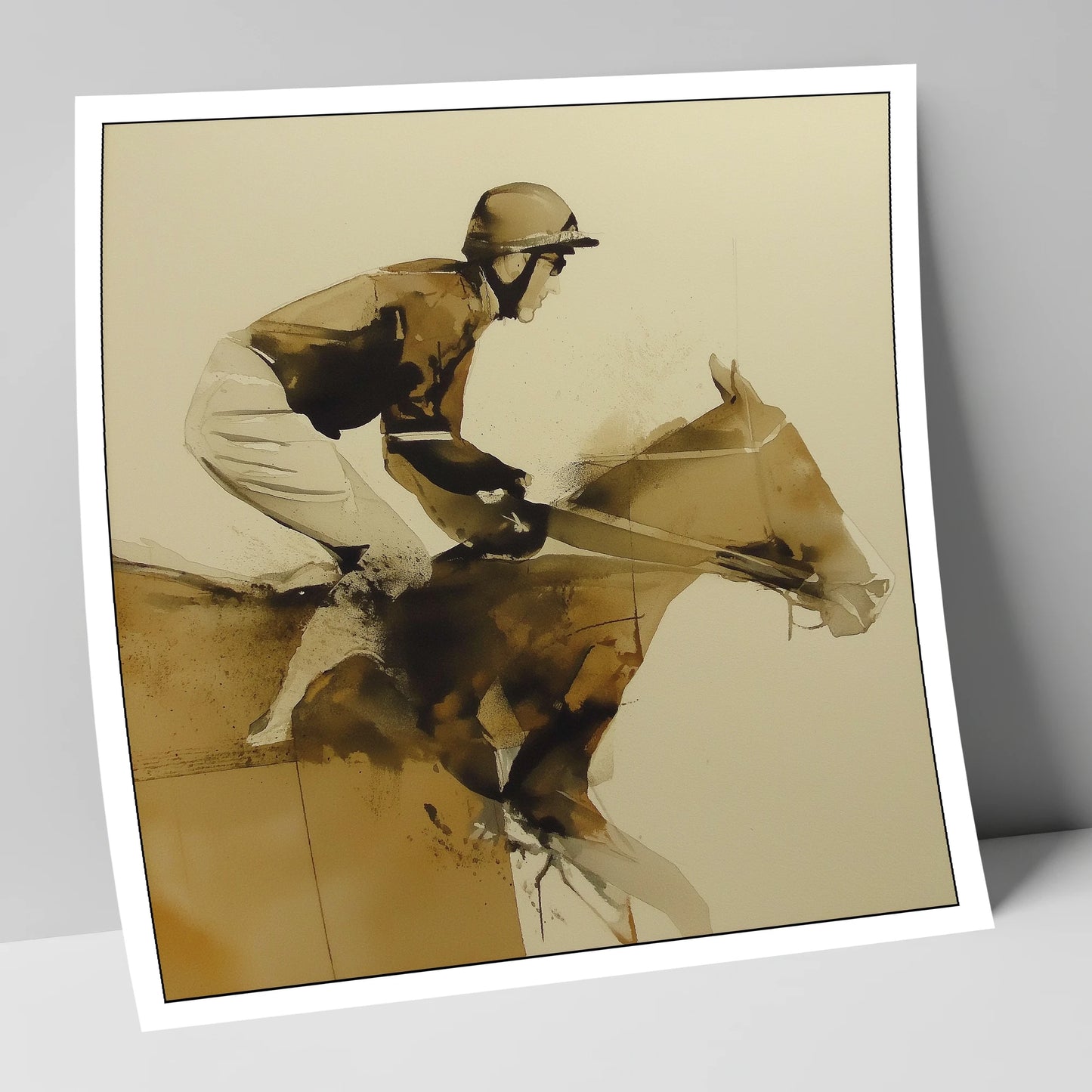 The Final Fence racing horse art print