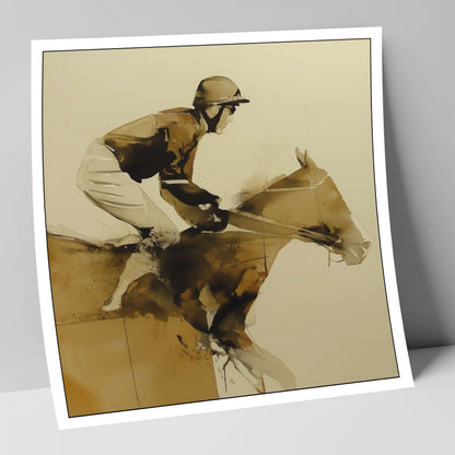 The Final Fence racing horse art print