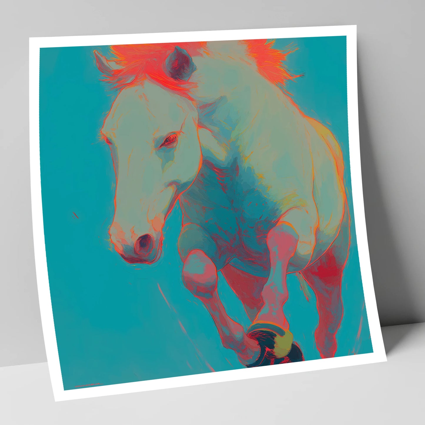 Vibrant Equine Spirit horse portrait art print
