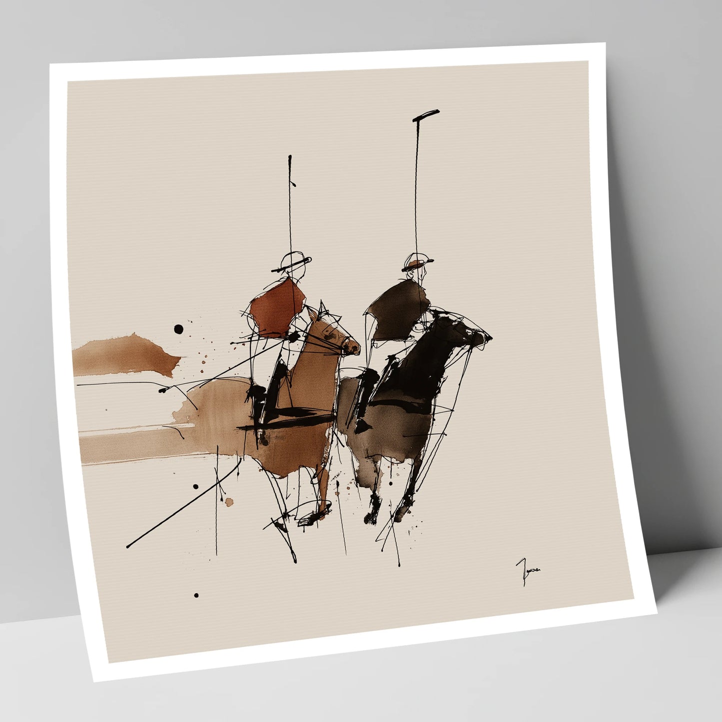 The High Goal polo horse art print