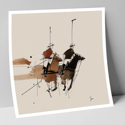 The High Goal polo horse art print