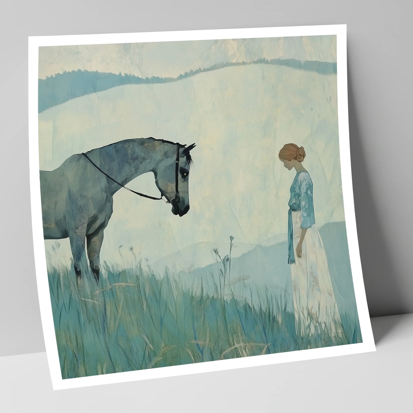 Gentle Regard horse & rider art print