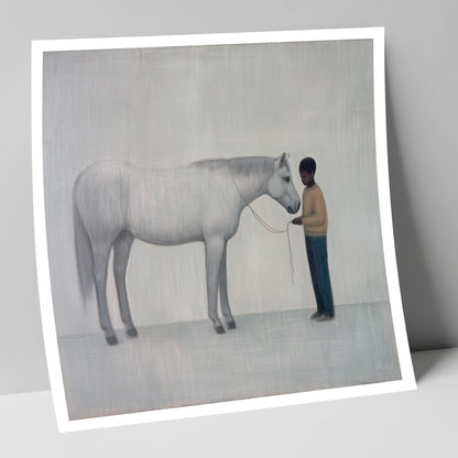 Silent Understanding horse & rider art print