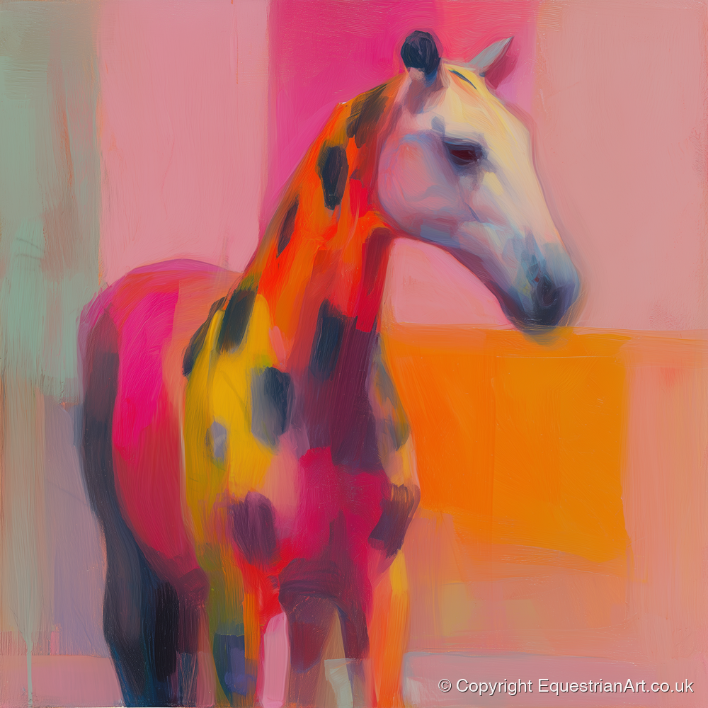 Radiant Appaloosa Profile - horse breed art print and canvas by Rosalind Pierce A.I