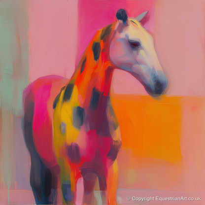 Radiant Appaloosa Profile - horse breed art print and canvas by Rosalind Pierce A.I