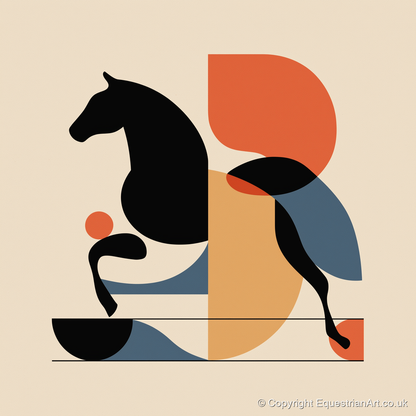 Retro Racing Form - racing horse art print and canvas by Oliver Tate A.I