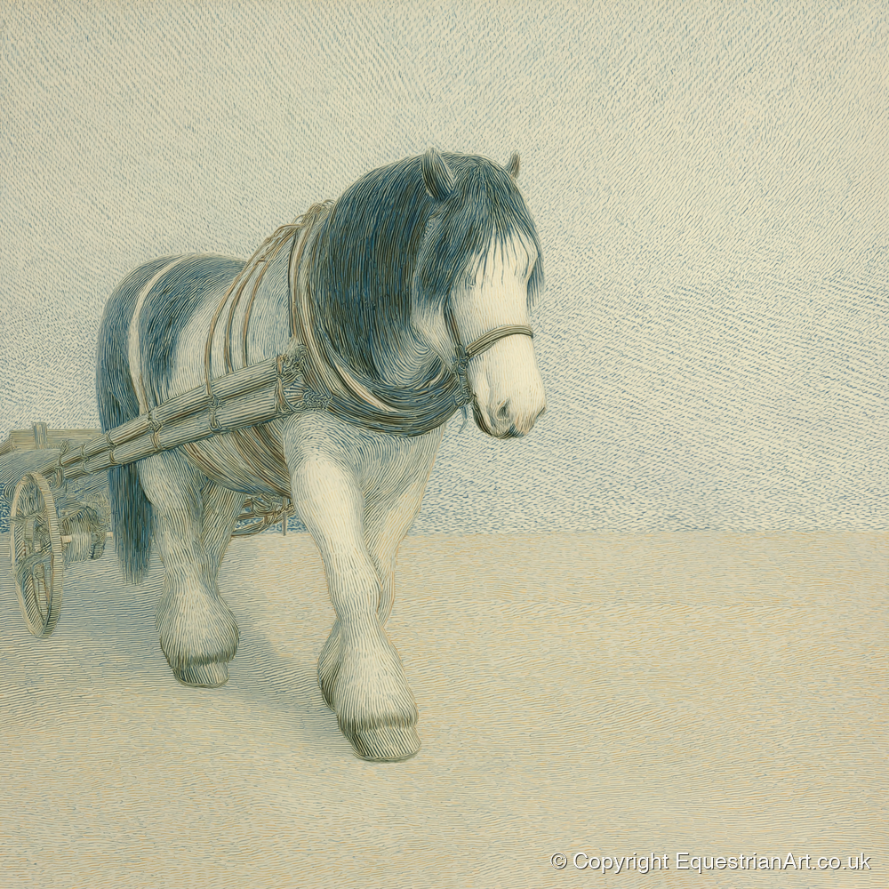Rhythm Of The Draught - working horse art print and canvas by Arthur Sterling A.I
