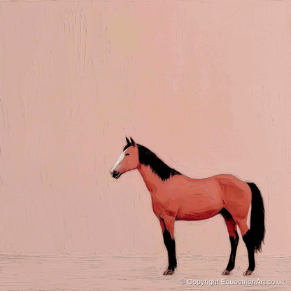 Serene Bay Contender - racing horse art print and canvas by Catherine Mercer A.I