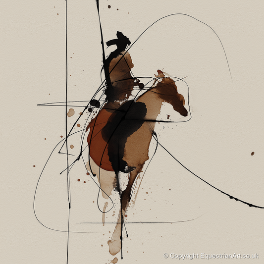 Shadows of the Frontier - western horse art print and canvas by Julian Vance A.I
