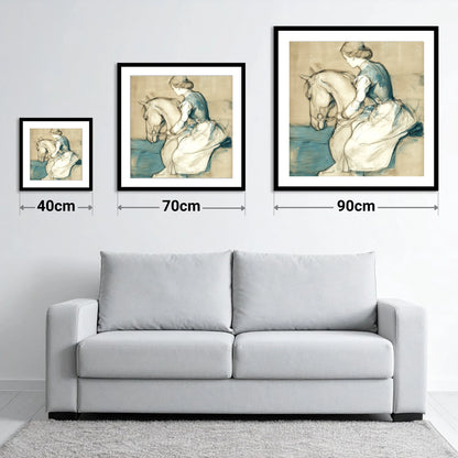 A Quiet Harmony - size guide showing 40cm, 70cm and 90cm art prints