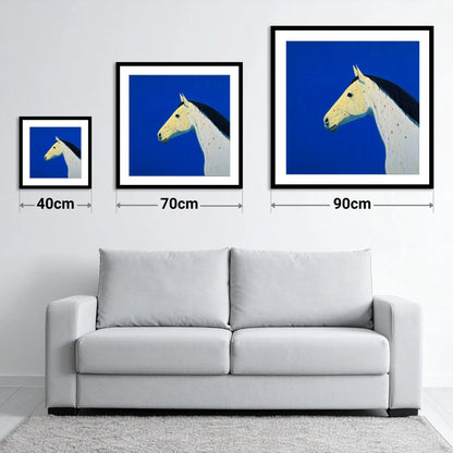 The Azure Profile - size guide showing 40cm, 70cm and 90cm art prints