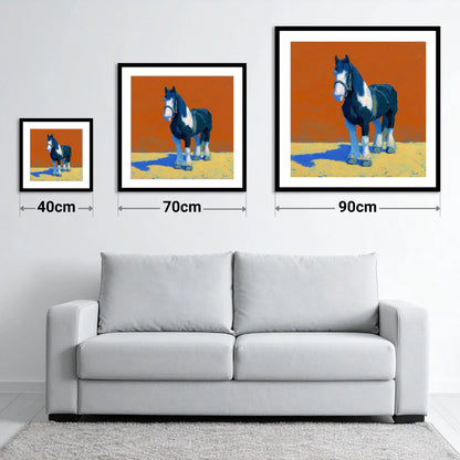 Vibrant Heavy Cob - size guide showing 40cm, 70cm and 90cm art prints