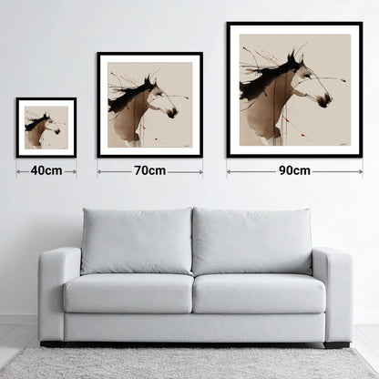 Expressive Ink Profile - size guide showing 40cm, 70cm and 90cm art prints