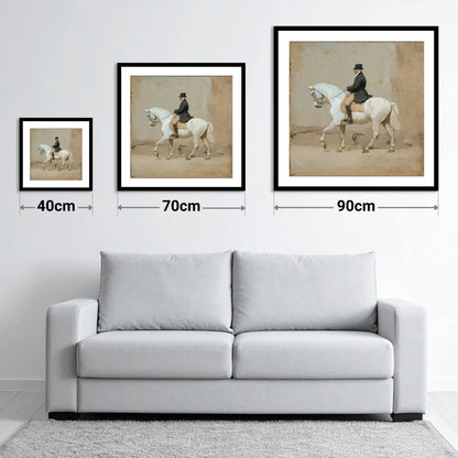 Classical Harmony - size guide showing 40cm, 70cm and 90cm art prints