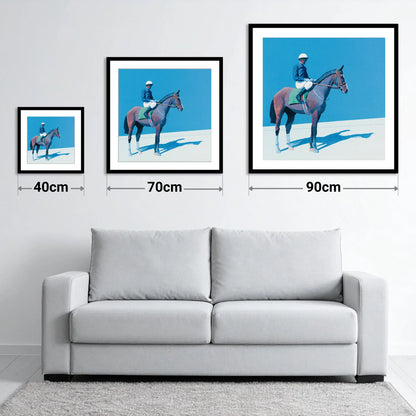 Before the Off - size guide showing 40cm, 70cm and 90cm art prints