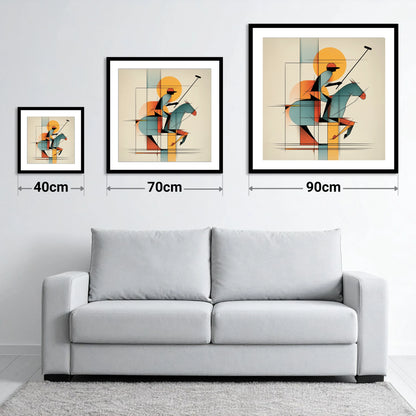 Structured Chukka - size guide showing 40cm, 70cm and 90cm art prints