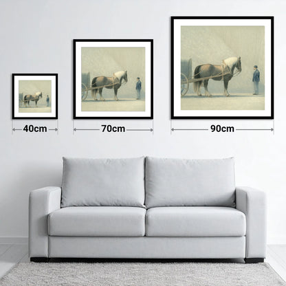 A Shared Resolve - size guide showing 40cm, 70cm and 90cm art prints