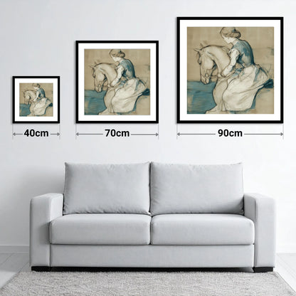 A Quiet Harmony - size guide showing 40cm, 70cm and 90cm art prints