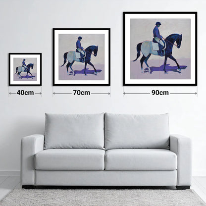 Midnight Cadence - size guide showing 40cm, 70cm and 90cm art prints