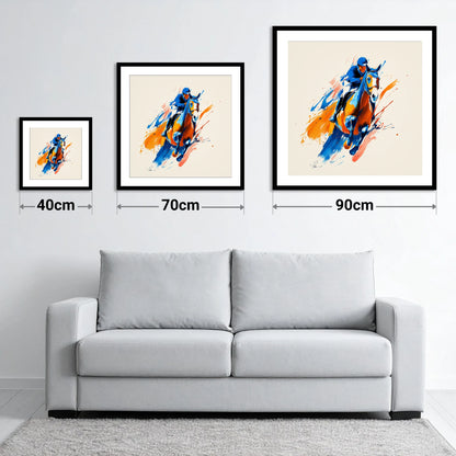 Airborne Energy - size guide showing 40cm, 70cm and 90cm art prints