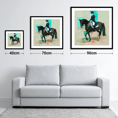 Contemporary Collection - size guide showing 40cm, 70cm and 90cm art prints