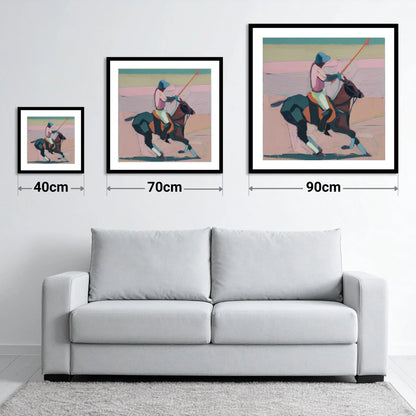 Dusty Rose Chukka - size guide showing 40cm, 70cm and 90cm art prints