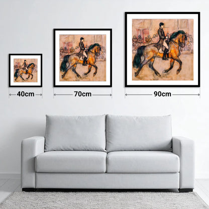 Classical Cadence - size guide showing 40cm, 70cm and 90cm art prints