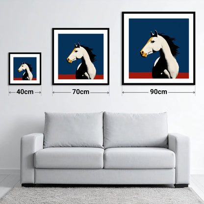 Vibrant Graphic Profile - size guide showing 40cm, 70cm and 90cm art prints