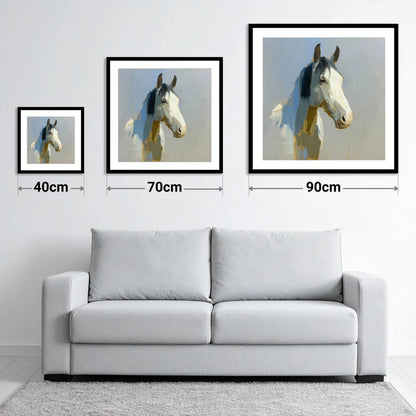 Luminous Morning Watch - size guide showing 40cm, 70cm and 90cm art prints