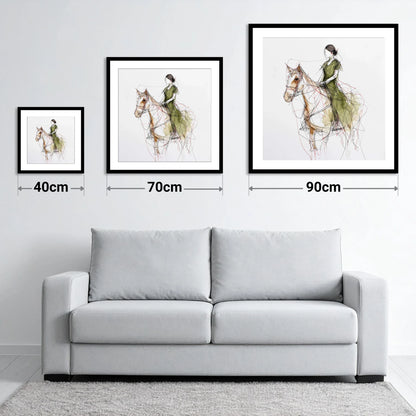 Threads of Connection - size guide showing 40cm, 70cm and 90cm art prints