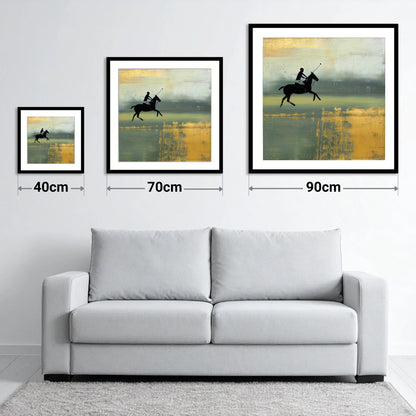 Gilded Chukka - size guide showing 40cm, 70cm and 90cm art prints
