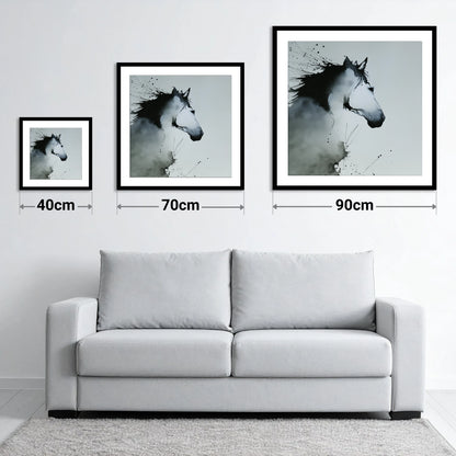 Midnight Wash Profile - size guide showing 40cm, 70cm and 90cm art prints