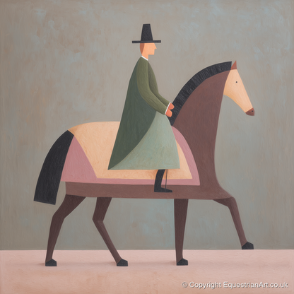 Structured Harmony - dressage horse art print and canvas by Wallace Bingham A.I