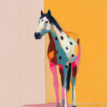 Technicolour Appaloosa - horse breed art print and canvas by Genevieve Moore A.I