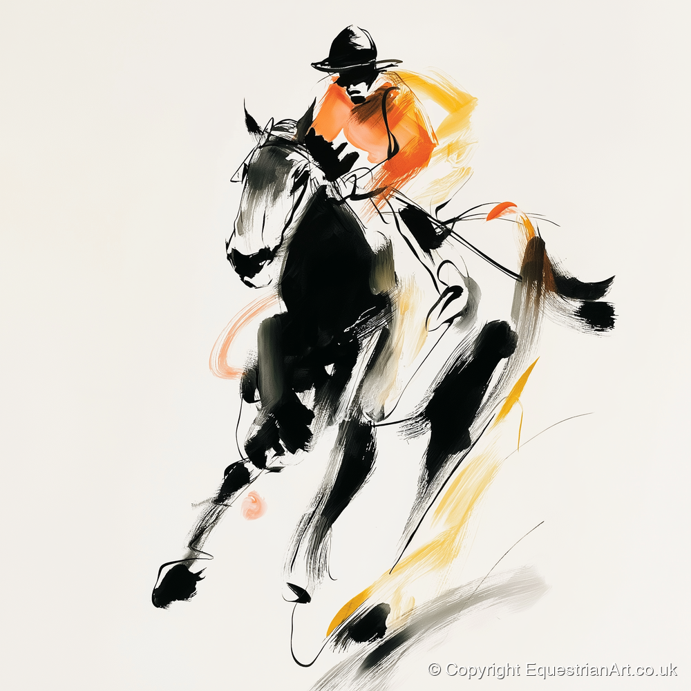 The Bold Furlong - racing horse art print and canvas by Verity Ainsworth A.I