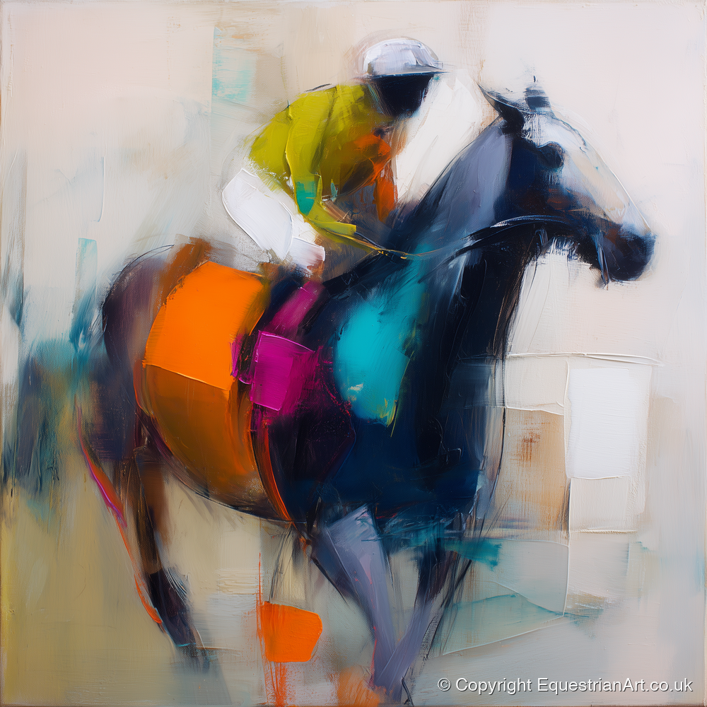 The Colour of Speed - racing horse art print and canvas by Warren Yates A.I
