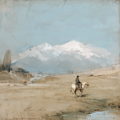 The Distant Range - western horse art print and canvas by Frederick Lowell A.I