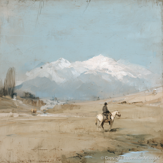 The Distant Range - western horse art print and canvas by Frederick Lowell A.I