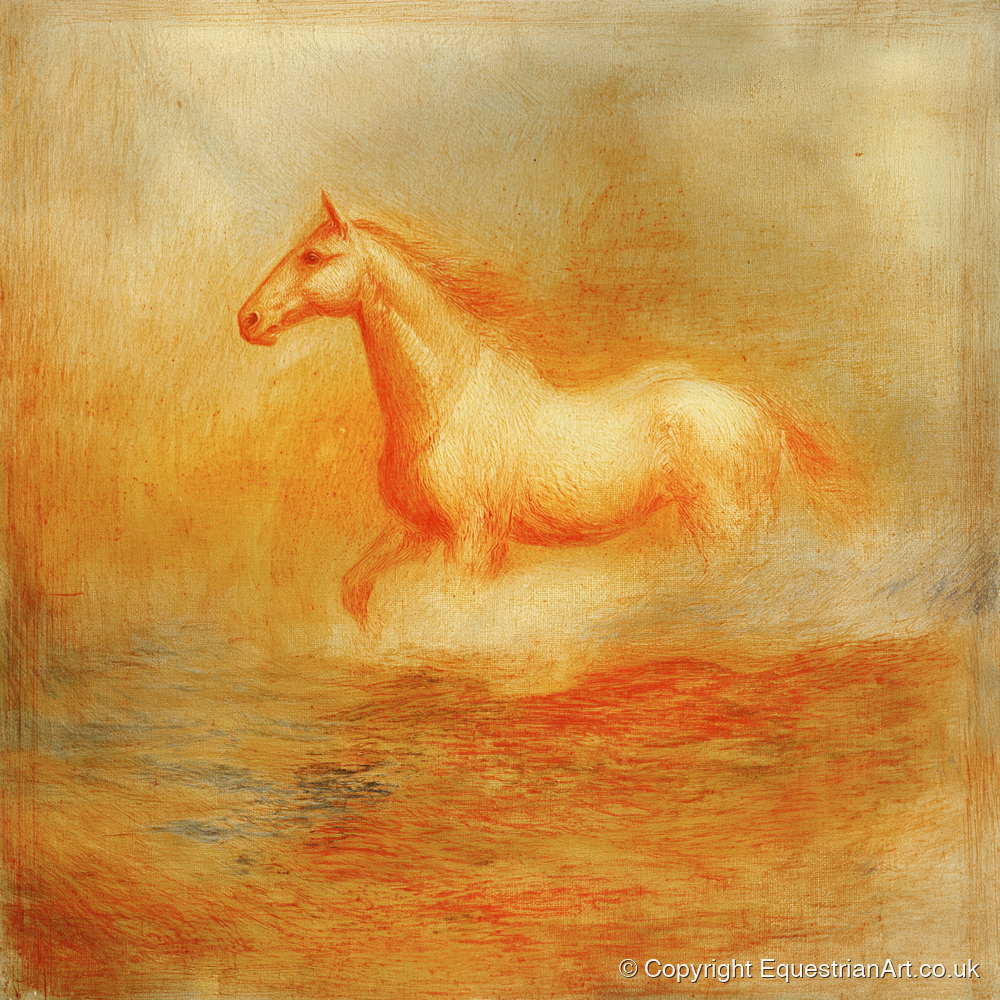 The Ethereal Canter - wild horses art print and canvas by Douglas Fairley A.I