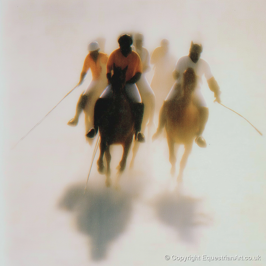 The Ethereal Chukka - polo horse art print and canvas by George Weston A.I