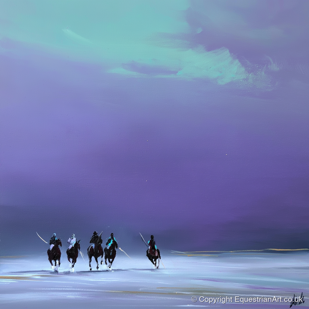 The Final Chukka - polo horse art print and canvas by Wesley Stanton A.I