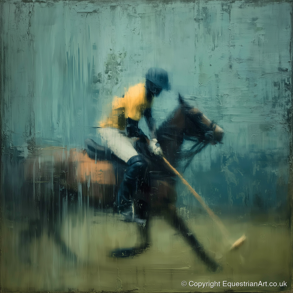 The Final Chukka - polo horse art print and canvas by Alaric Townsend A.I