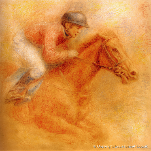 The Final Furlong - racing horse art print and canvas by Douglas Fairley A.I