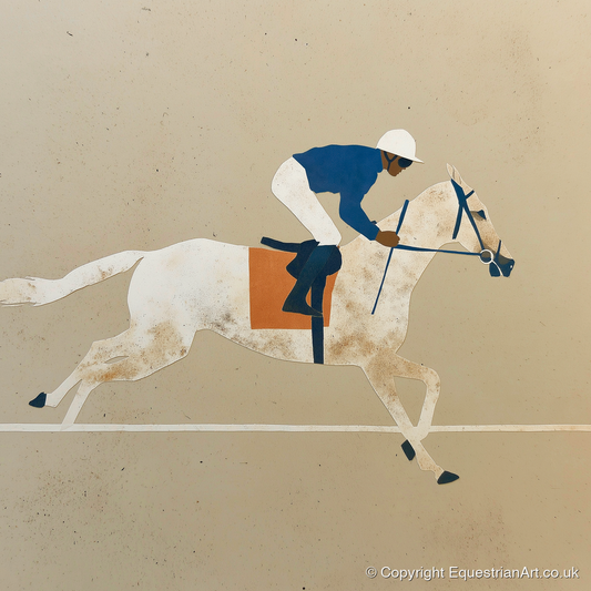The Final Stride - racing horse art print and canvas by Phillip Marbury A.I