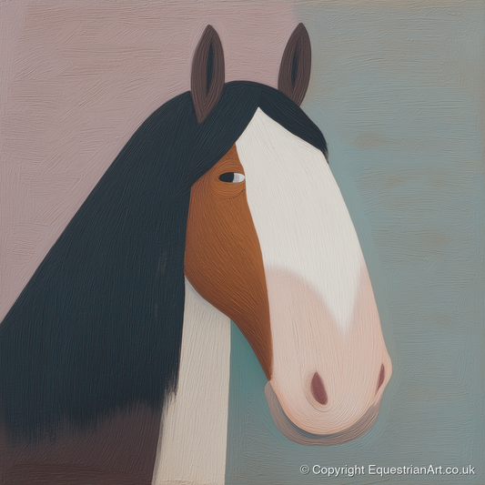 The Gentle Heavyweight - horse breed art print and canvas by Wallace Bingham A.I