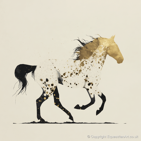 The Golden Appaloosa - horse breed art print and canvas by Nolan Atherton A.I