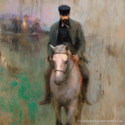 The Morning Work - racing horse art print and canvas by Nathaniel Reed A.I