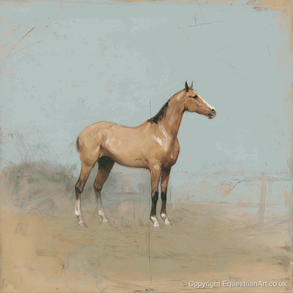 The Paddock Study - racing horse art print and canvas by Frederick Lowell A.I