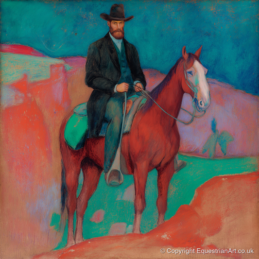 The Painted Frontier - western horse art print and canvas by Lawrence Gable A.I